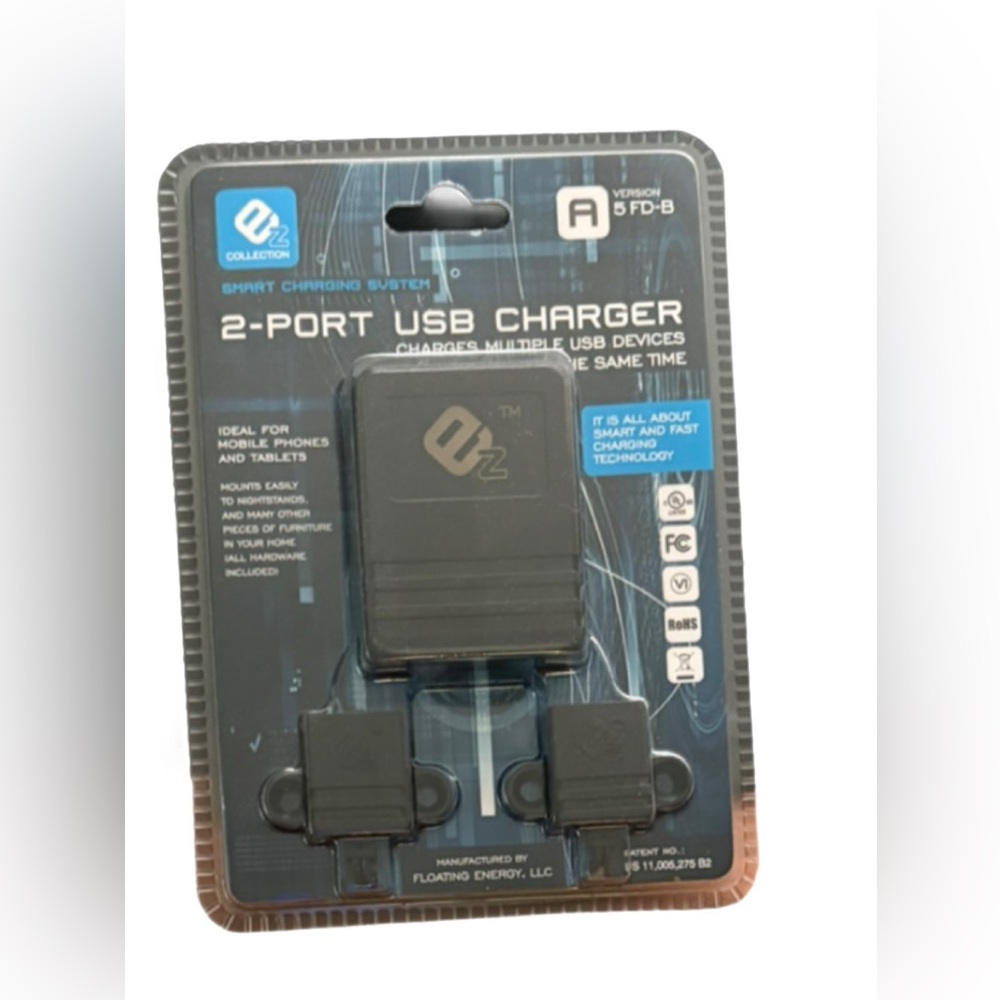 2 Port USB Charger EZ COLLECTION Intelligent Charging System Version A 5FD-B NEW